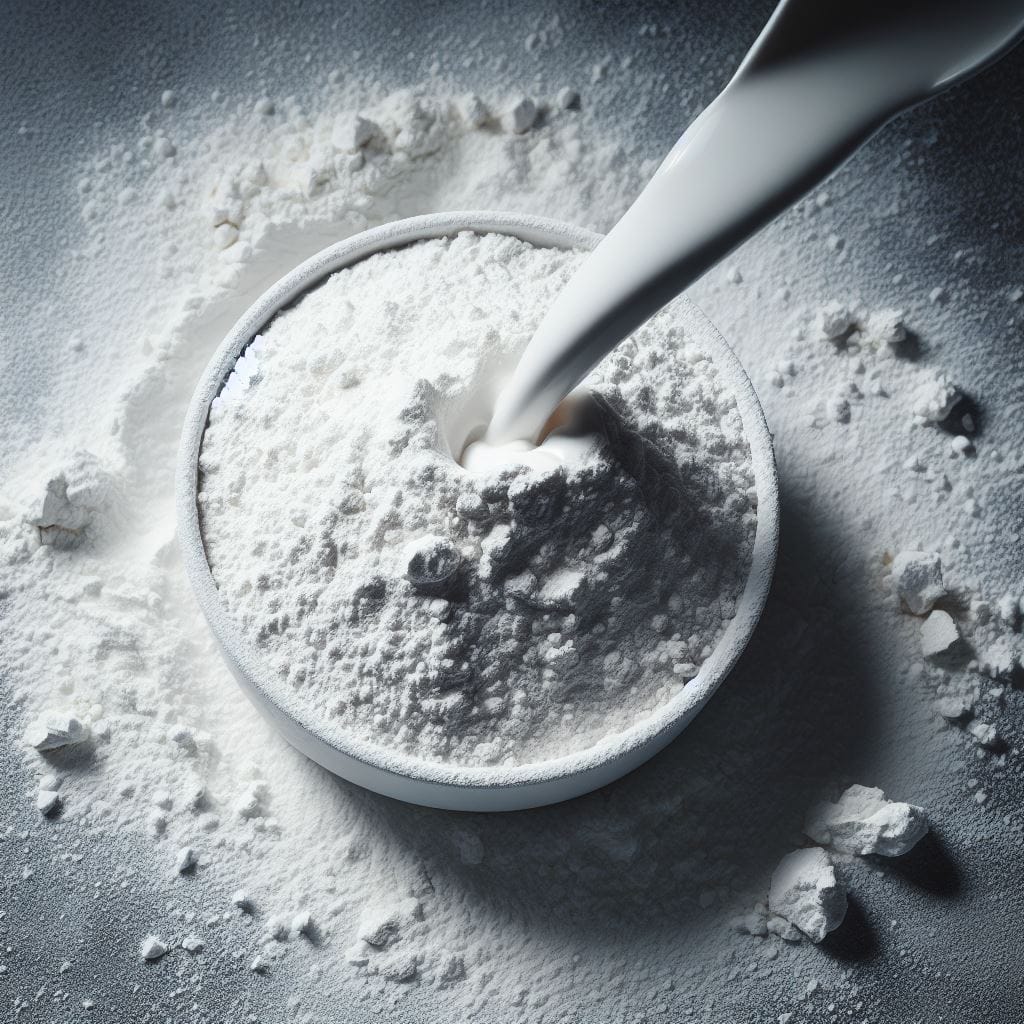 Paint-in-pigment Paint poured into pigment